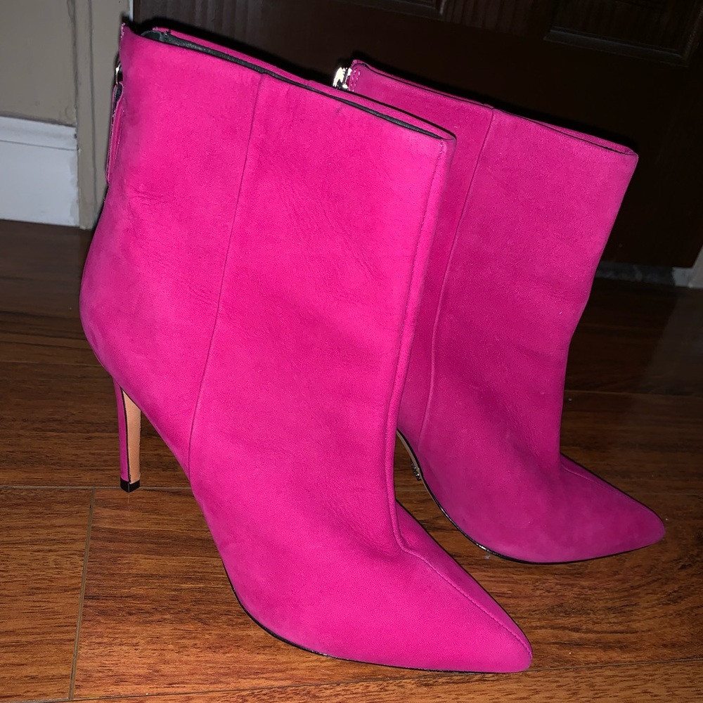 Schultz MICHAELA Hot Pink Pointed Toe Booties